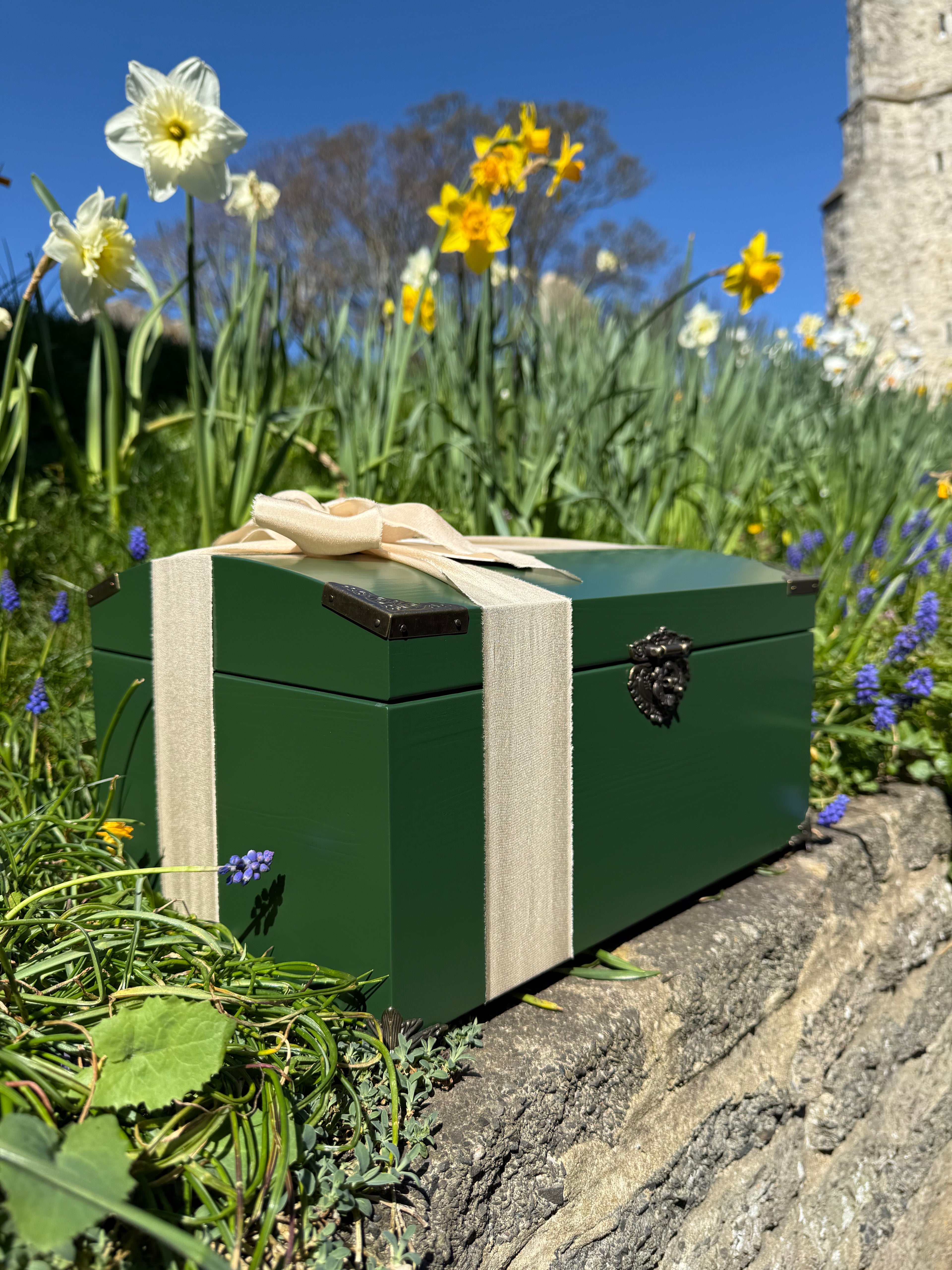 Brunswick Green Wooden Trunk