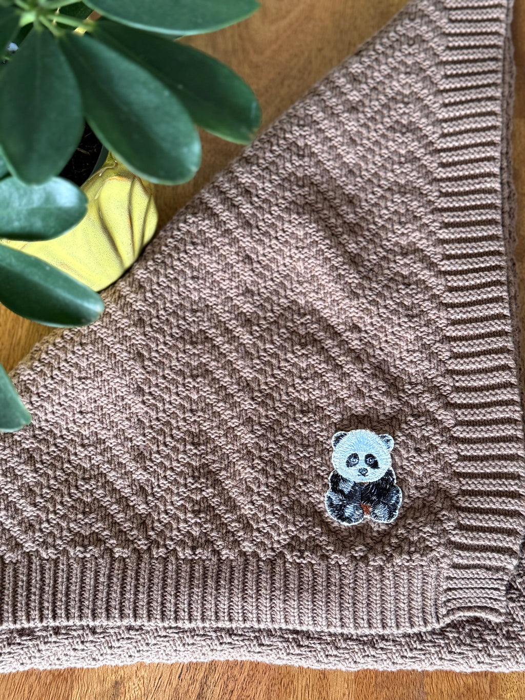 Pandarina Organic Cotton Mocha Blanket