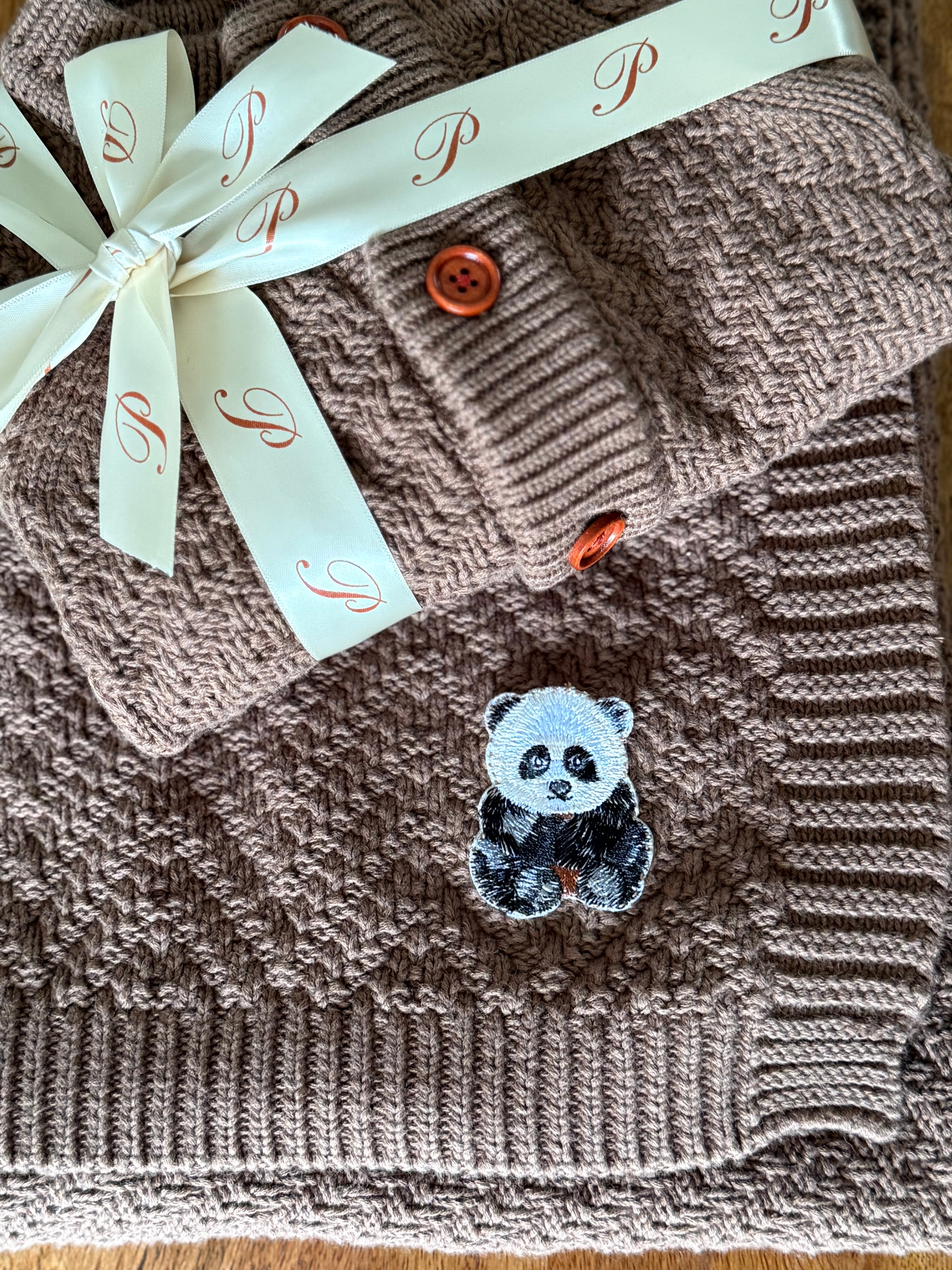 Pandarina Organic Cotton Mocha Blanket