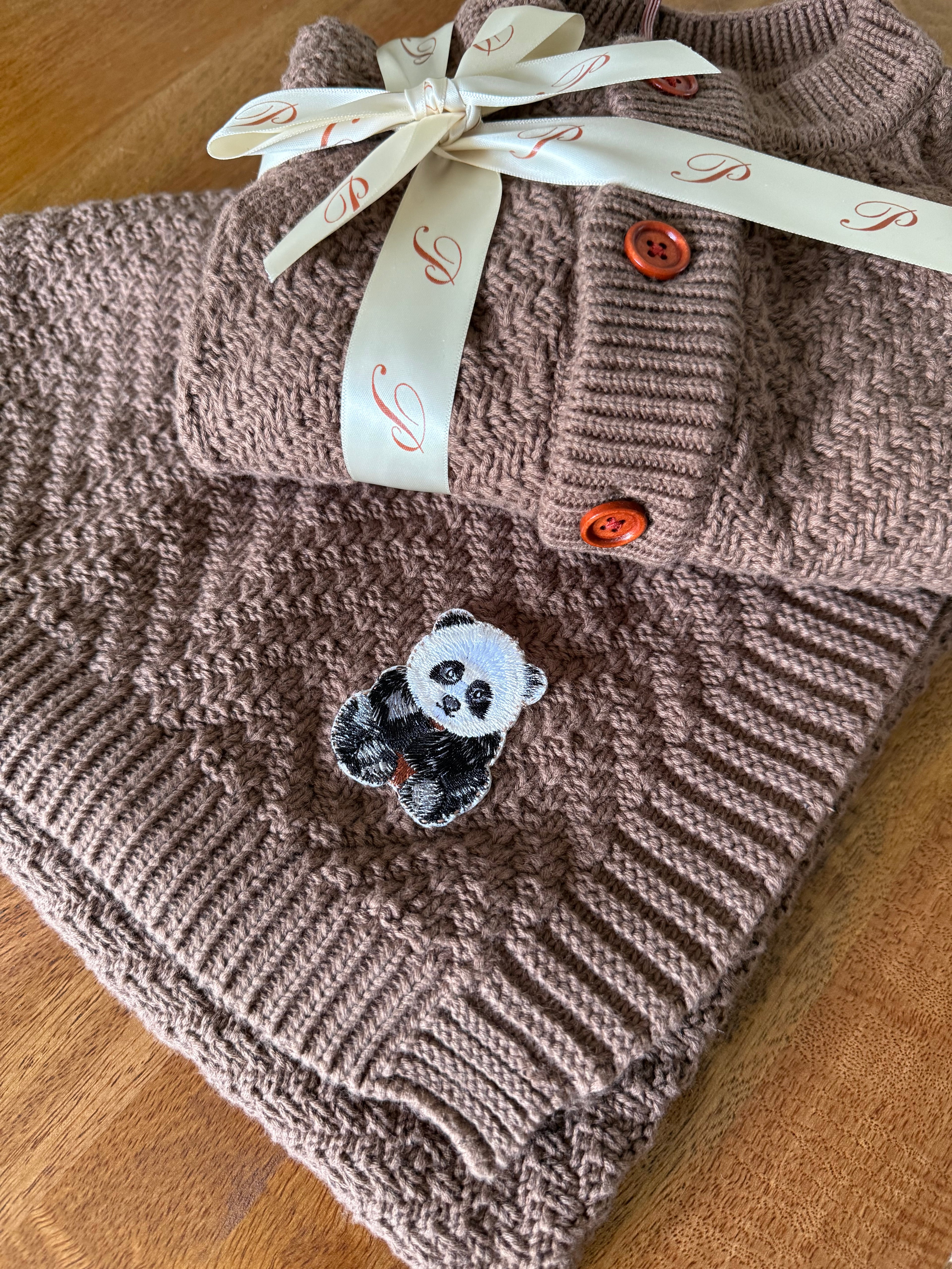 Pandarina Organic Cotton Mocha Blanket
