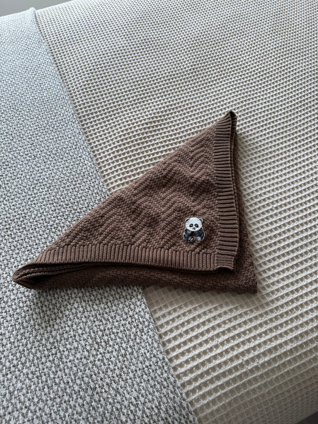 Pandarina Organic Cotton Mocha Blanket